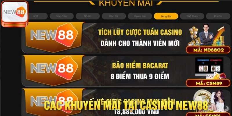 Có Các Loại Casino New88 - Ảnh 1