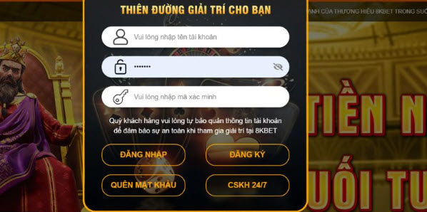 Hướng Dẫn Đăng Nhập 8KBet Nhanh Chóng Đơn Giản - Ảnh 2