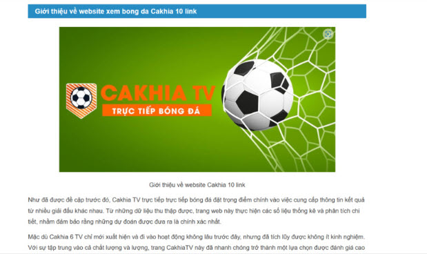 Không lo bỏ lỡ các trận cầu hấp dẫn, chất lượng cao với trang web bóng đá Cakhiatv  - Ảnh 1